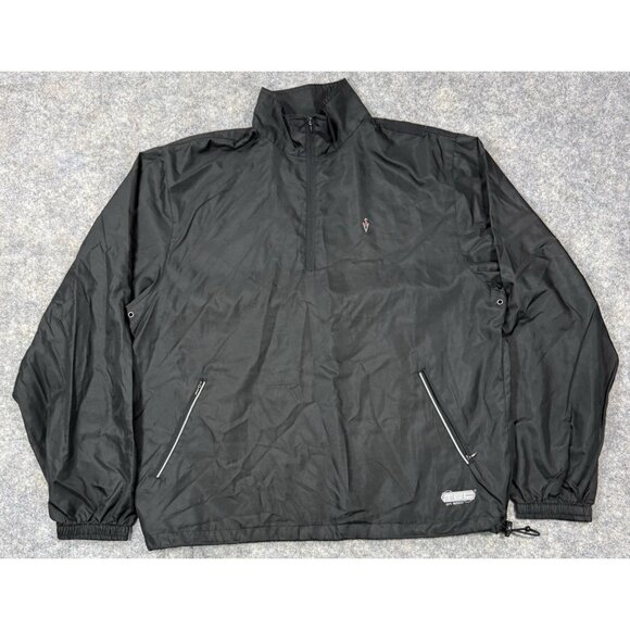 SCOTTeVEST Mens 1/4 Zip Jacket Size XL Pullover Vented Lightweight Black - Picture 1 of 10